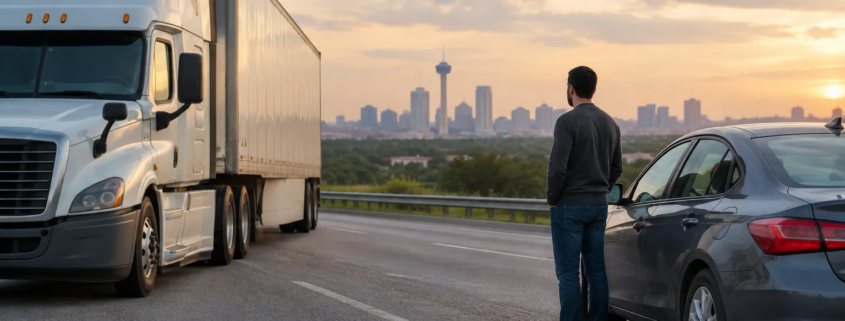 Passenger injured in a San Antonio truck crash considering potential claim options