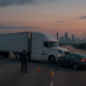 San Antonio underride truck accident claim scene showing a tractor-trailer and passenger vehicle